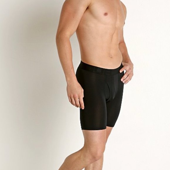 💖MEGA SALE💖Under Armour 2-Pack Boxer 6-in Boxer Briefs Black Men's 1330637 001 - Picture 4 of 7